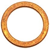1186301 COPPER FLAT GASKET ø 14x10x1 mm фото 1