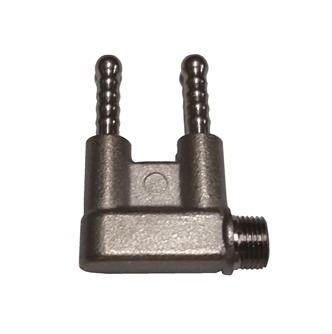 11010243 TEA/BRASS 90° DOUBLE CONNECTOR фото 1