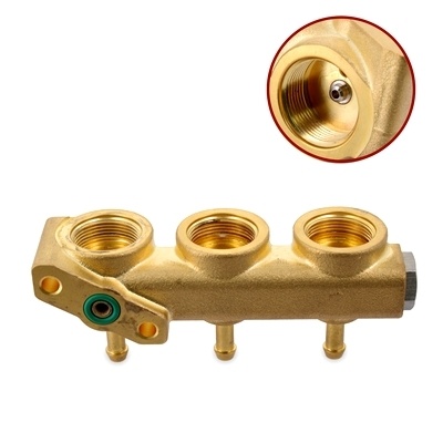 25021516C way block with stainless steel inserts фото 1