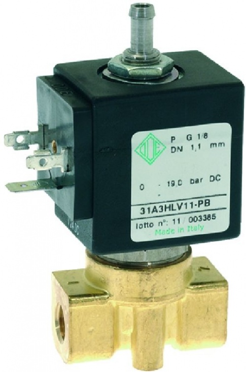 912113800P ODE  SOLENOID VALVE 3 WAY Ø 1/8” 24VDC 