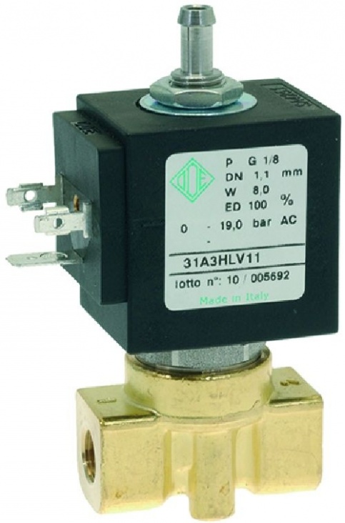 912113800A SOLENOID VALVE ODE 3 WAYS Ø 1/8" 220V