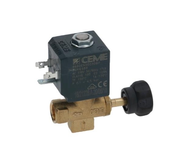 1120471 2-WAY SOLENOID VALVE CEME ø 1/4" 