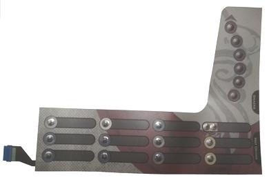 11002547 Tastiera membrana rosso-beige