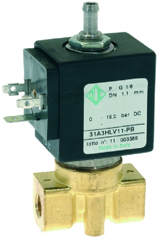 912113800P ODE  SOLENOID VALVE 3 WAY Ø 1/8” 24VDC 