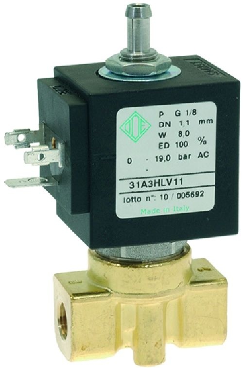 912113800A SOLENOID VALVE ODE 3 WAYS Ø 1/8" 220V