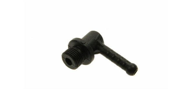 11001054 RACCORDO 90° USCITA POMPA P0049/B NERO