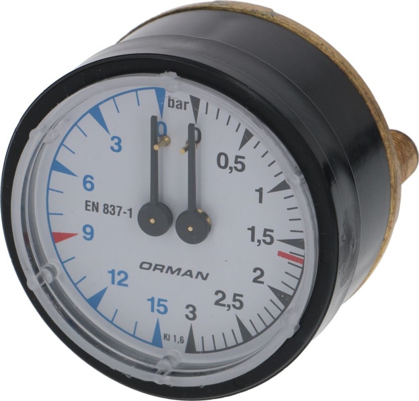 1245094 PRESSURE GAUGE BOILER-PUMP ø 62 mm