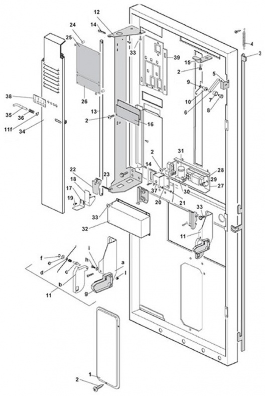 LIGHTED DOOR CLOSED STATION