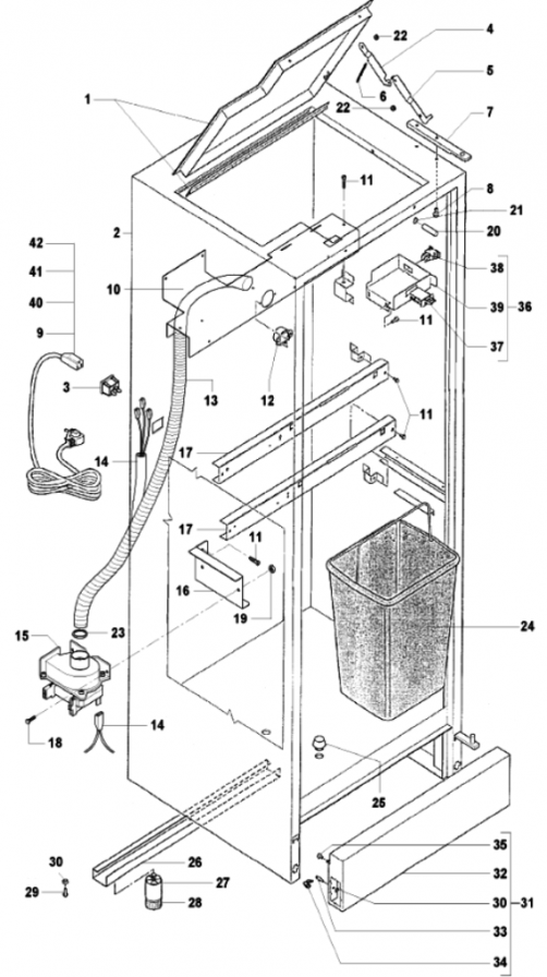 40)Корпус, вытяжка