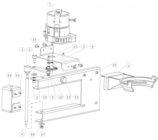 14.ДЕРЖАТЕЛЬ СТАКАНА с 01.2016 ДО 07.2016