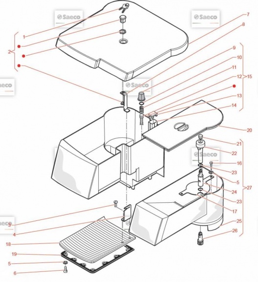4 Бачок, контейнер, поддон