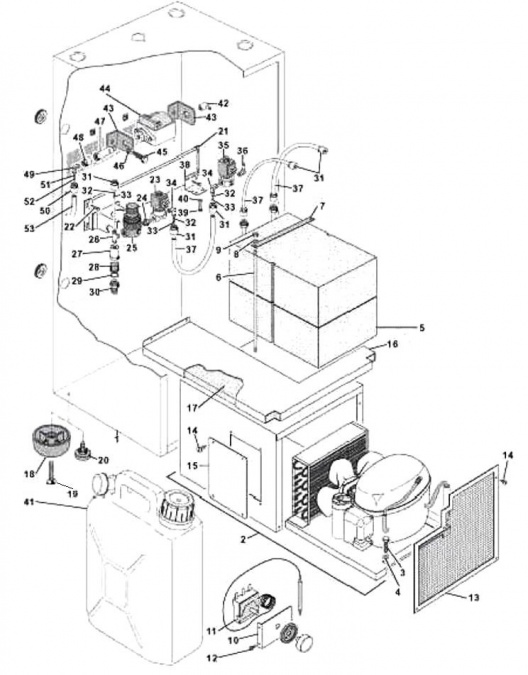 BASE WITH FP REFRIGERATING GROUP
