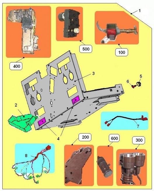 9-Панель крепления узлов 952