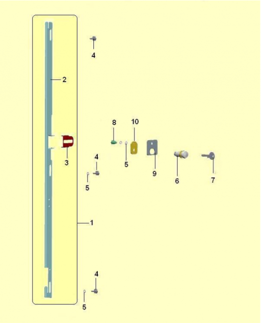 1-Замок, запор