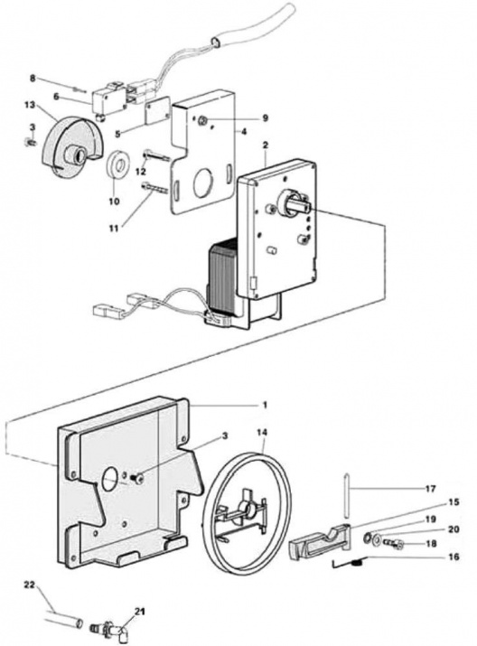 MICRO COFFEE GROUP MOTOR SUPPORT