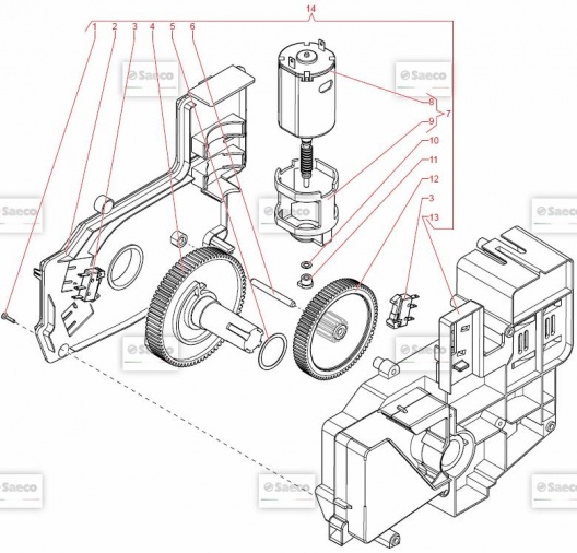 Привод кофеблока