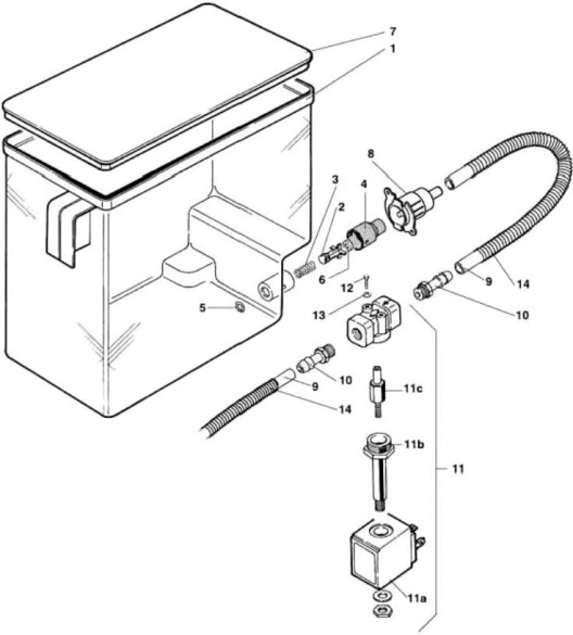 H2O TANK FOR AUTONOMOUS VERSION
