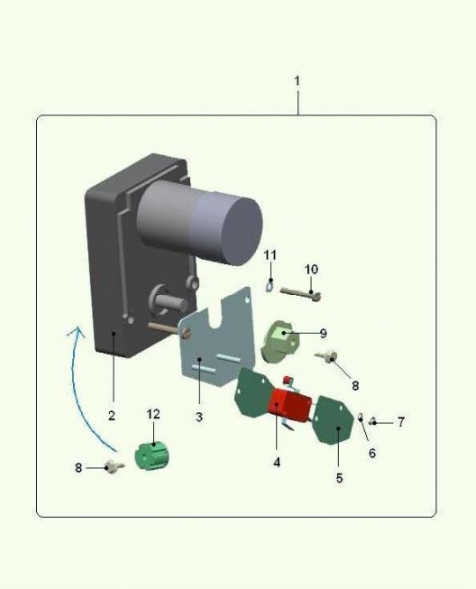 17 Мотор привода кофегр.