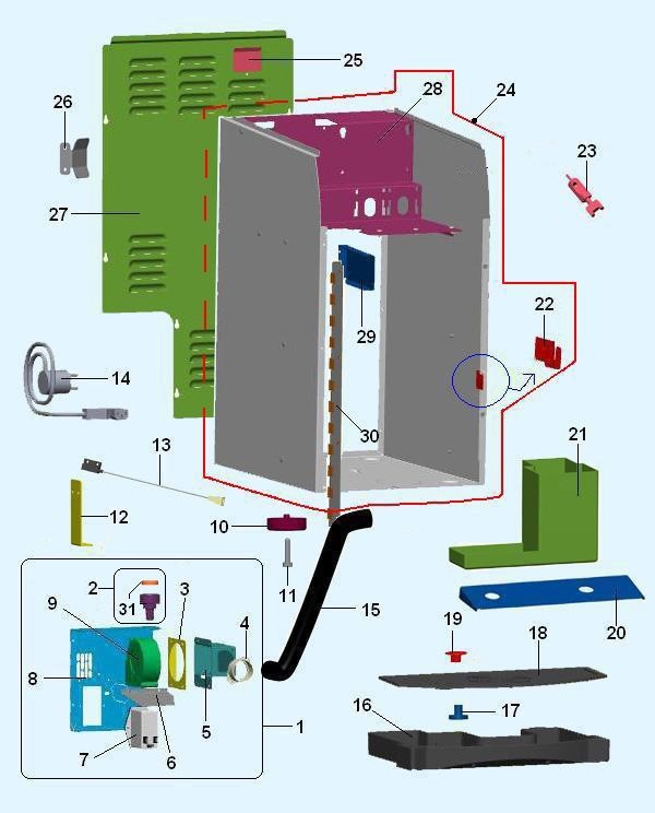 5-Корпус, вытяжка поддон