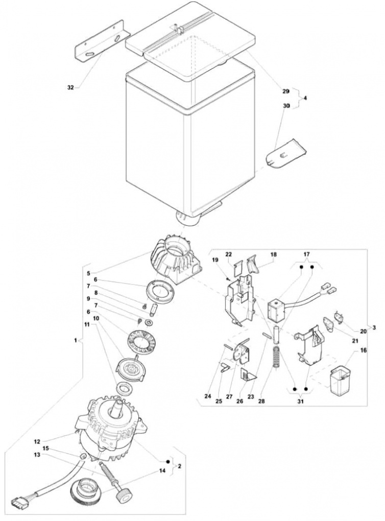 17.Кофемолка, дозатор