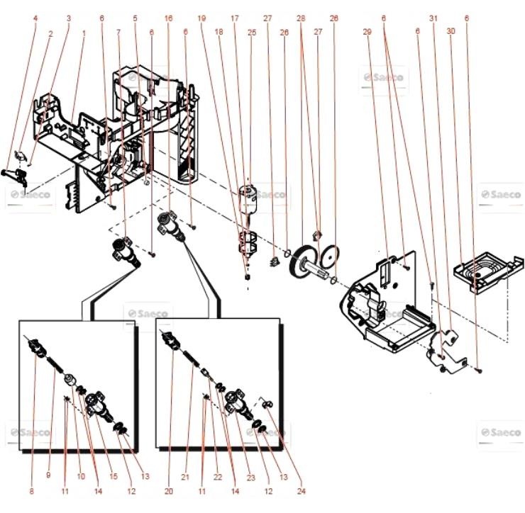 Привод кофегруппы