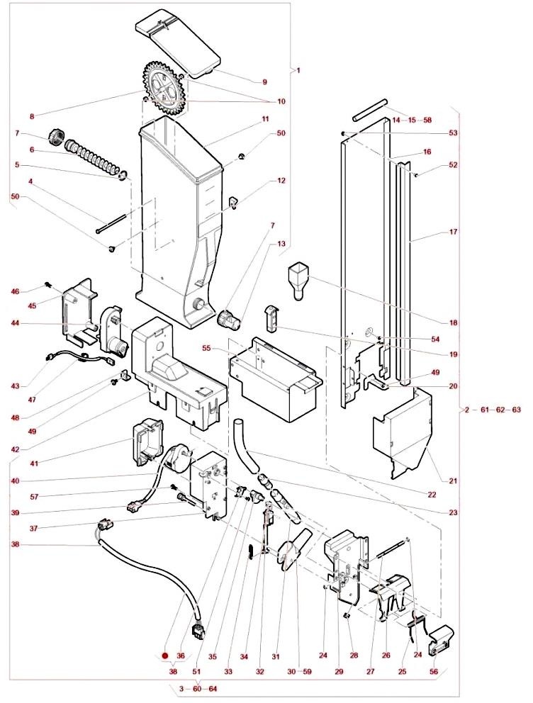 23.Устройство выдачи сахара и размешивателей