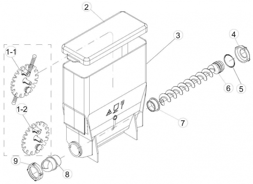 37.КОНТЕЙНЕР ПРОДУКТОВ / САХАРА
