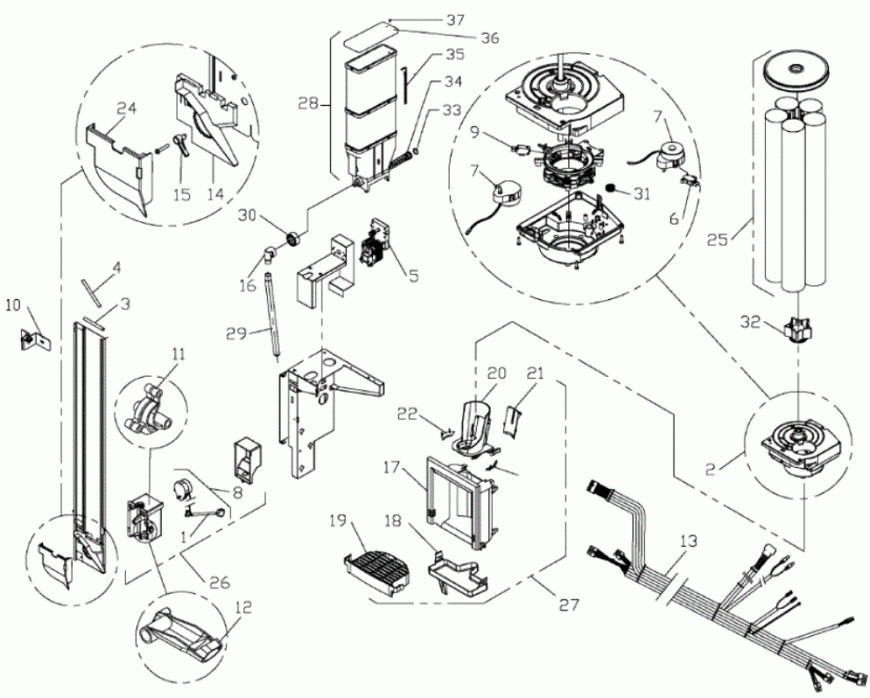 Устройство выдачи стаканов, сахара