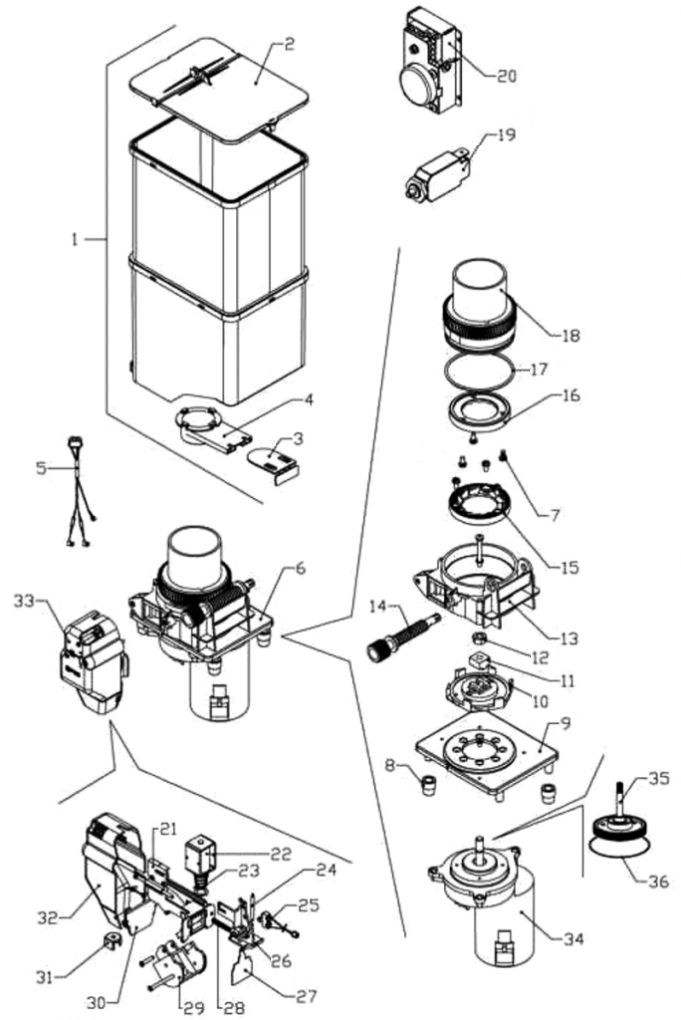 Кофемолка, дозатор