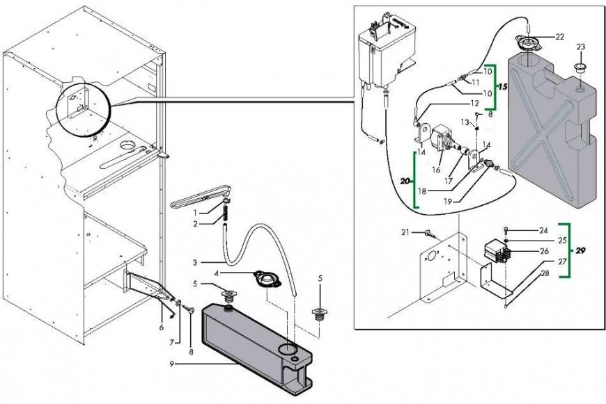 21)Канистра, помпа подкачки