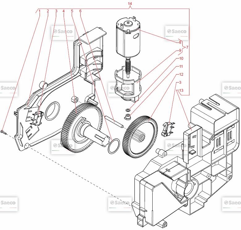 Привод кофеблока