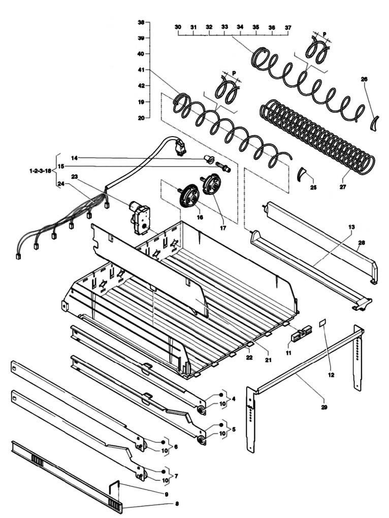 13.Лоток, спирали