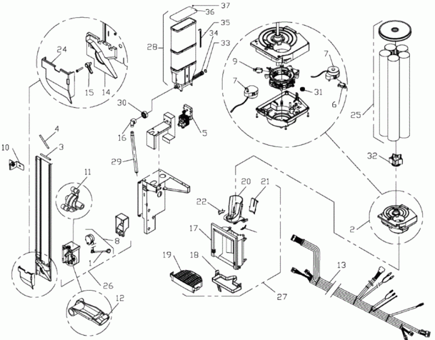 Устройство выдачи стаканов, сахара
