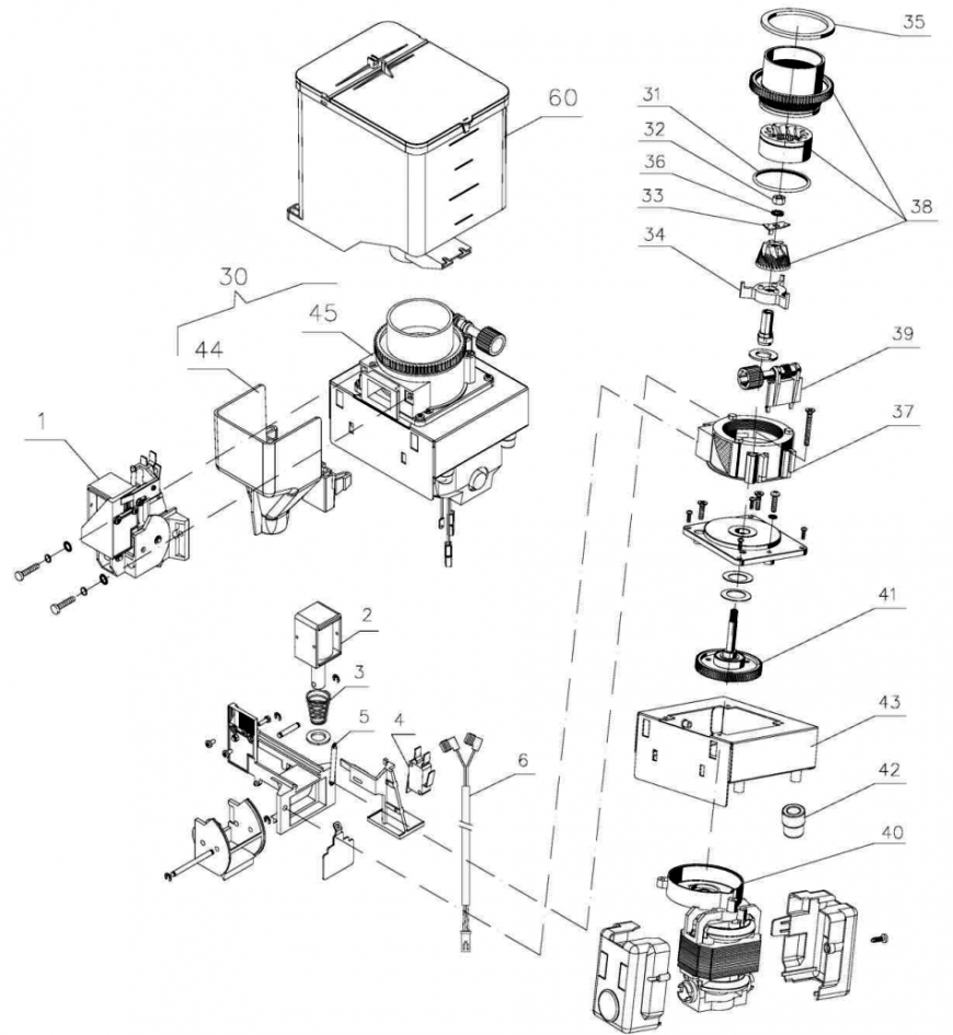 Кофемолка, дозатор(старого образца)